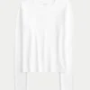 Long-Sleeve Seamless Fabric Crew Baby Tee