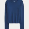 Long-Sleeve Seamless Fabric Crew Baby Tee