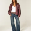 Long-Sleeve Seamless Fabric Wrap Top
