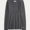 Long-Sleeve Square-Neck Babydoll