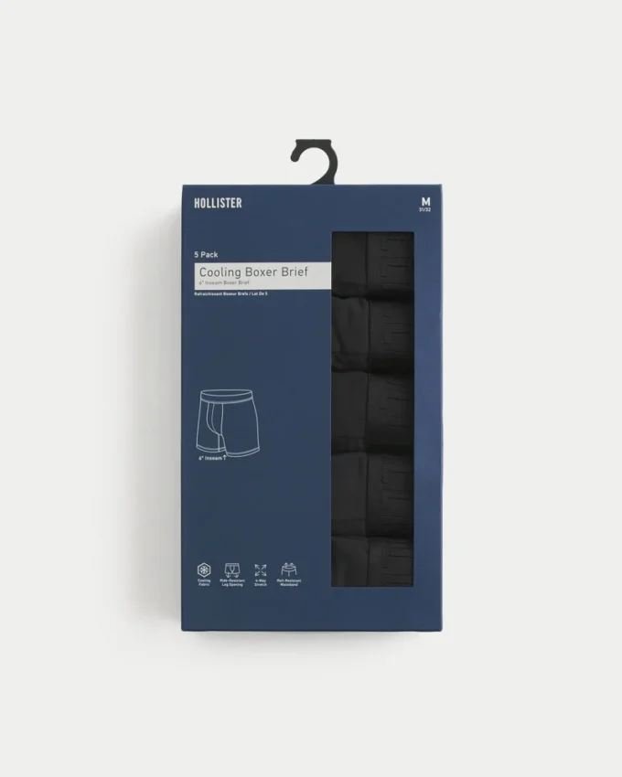 Longer-Length Cooling Boxer Brief 5-Pack