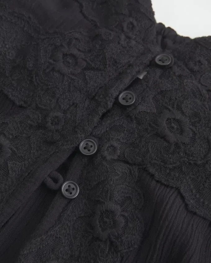 Longline Lace Detail Duster Tank