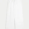 Low-Rise Baggy Pull-On Pants