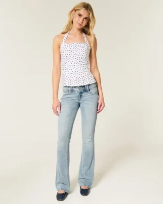 Low-Rise Bootcut Jeans