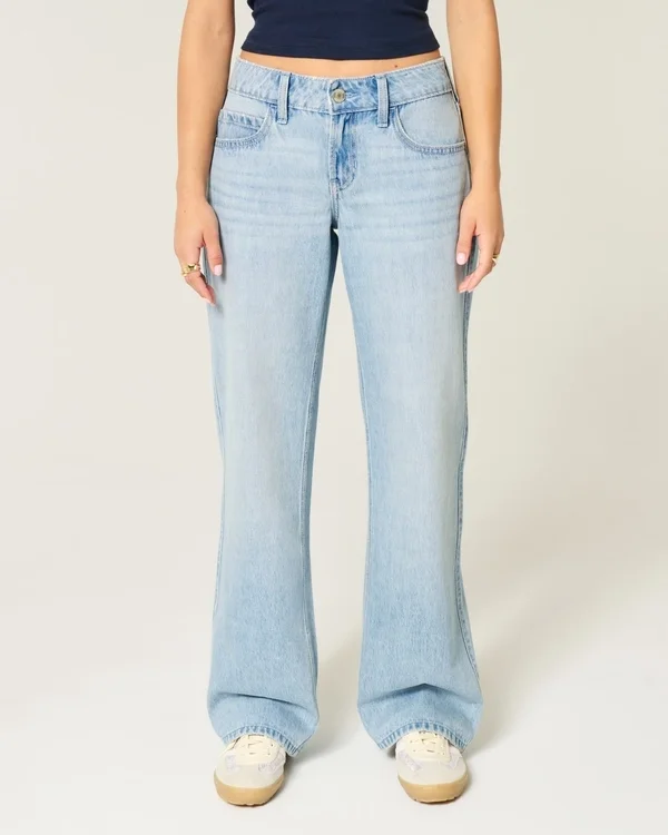 Low-Rise Light Wash Baggy Jeans Low-Rise Light Wash Baggy Jeans