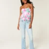 Low-Rise Light Wash Bootcut Jeans