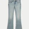 Low-Rise Light Wash Bootcut Jeans