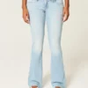Low-Rise Light Wash Bootcut Jeans
