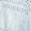 Low-Rise Light Wash Bow Graphic Baggy Jort