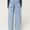 Low-Rise Light Wash Tapered Baggy Jeans Low-Rise Light Wash Tapered Baggy Jeans