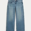 Low-Rise Medium Wash Baggy Jeans