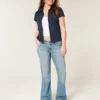 Low-Rise Medium Wash Bootcut Jeans