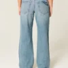 Low-Rise Medium Wash Butterfly Graphic Baggy Jeans Low-Rise Medium Wash Butterfly Graphic Baggy Jeans