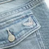 Low-Rise Medium Wash Embroidered Butterfly Bootcut Jeans Low-Rise Medium Wash Embroidered Butterfly Bootcut Jeans