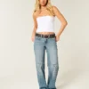 Low-Rise Medium Wash Star Graphic Baggy Jeans Low-Rise Medium Wash Star Graphic Baggy Jeans