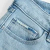 Low-Rise Ripped Light Wash Embroidered Bootcut Jeans Low-Rise Ripped Light Wash Embroidered Bootcut Jeans