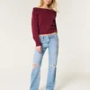 Low-Rise Ripped Medium Wash Relaxed Straight Jeans Low-Rise Ripped Medium Wash Relaxed Straight Jeans
