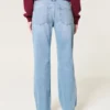 Low-Rise Ripped Medium Wash Relaxed Straight Jeans Low-Rise Ripped Medium Wash Relaxed Straight Jeans