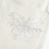 Low-Rise Shine Butterfly Twill Mini Skort