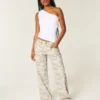 Low-Rise Y2K Camo Baggy Jeans
