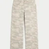 Low-Rise Y2K Camo Baggy Jeans
