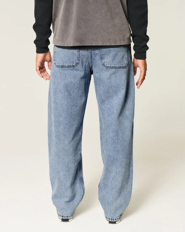 Medium Wash Skater Baggy Jeans Medium Wash Skater Baggy Jeans