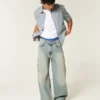 Medium Wash Super Baggy Painter Jeans Medium Wash Super Baggy Painter Jeans