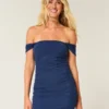 Mesh Off-the-Shoulder Bodycon Dress