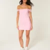 Mesh Off-the-Shoulder Bodycon Dress Mesh Off-the-Shoulder Bodycon Dress