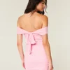 Mesh Off-the-Shoulder Bodycon Dress Mesh Off-the-Shoulder Bodycon Dress