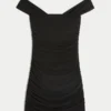 Mesh Off-the-Shoulder Bodycon Dress