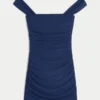 Mesh Off-the-Shoulder Bodycon Dress