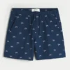 Mid-Thigh American Flag Pattern Pull-On Shorts