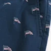 Mid-Thigh American Flag Pattern Pull-On Shorts