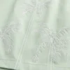 Mid-Thigh Embroidered Volley Swim Trunks