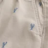 Mid-Thigh Lobster Pattern Pull-On Shorts