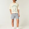 Mid-Thigh Seersucker Pull-On Shorts