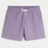 Mid-Thigh Seersucker Volley Swim Trunks