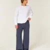 Number Graphic Bootcut Sweatpants