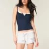 Number Graphic Mini Fleece Shorts