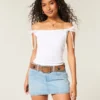 Off-the-Shoulder Tie Sleeve Top