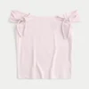 Off-the-Shoulder Tie Sleeve Top