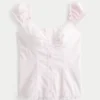 On/Off-the-Shoulder Poplin Blouse