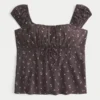 On/Off-the-Shoulder Scoop Babydoll Top