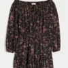 On/Off-the-Shoulder Woven Dress