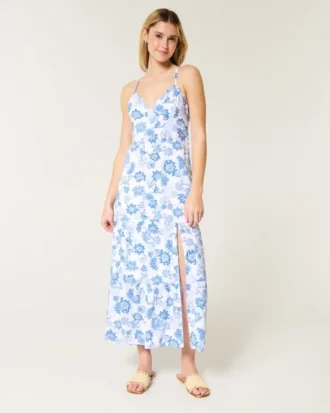 Open Back Maxi Dress