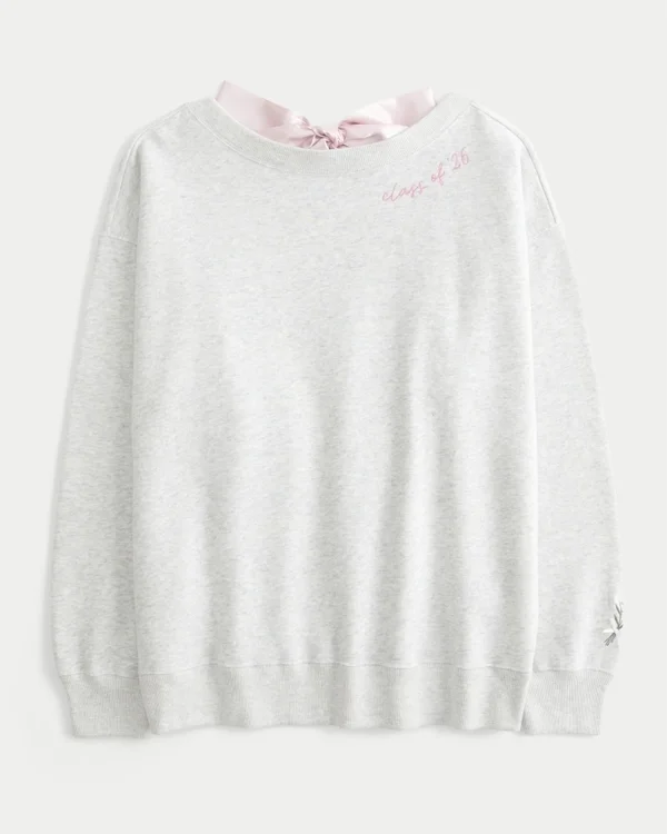 Oversized Class of ’26 Back Bow Sweatshirt Oversized Class of ’26 Back Bow Sweatshirt