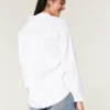 Oversized Linen-Blend Shirt