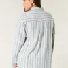 Oversized Linen-Blend Shirt
