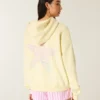 Oversized Starfish Graphic Zip-Up Hoodie Oversized Starfish Graphic Zip-Up Hoodie